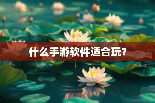 什么手游软件适合玩？