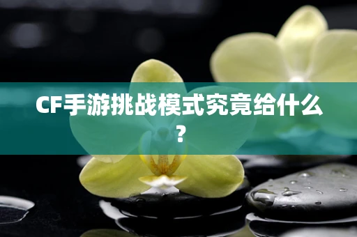 CF手游挑战模式究竟给什么？