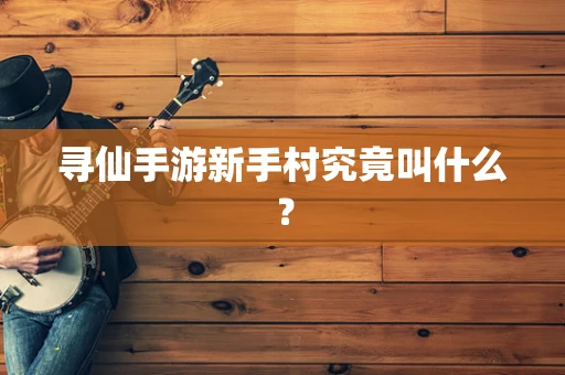 寻仙手游新手村究竟叫什么？