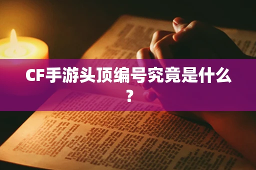 CF手游头顶编号究竟是什么？