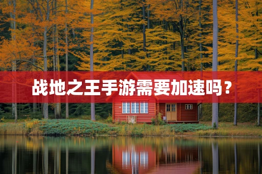 战地之王手游需要加速吗？