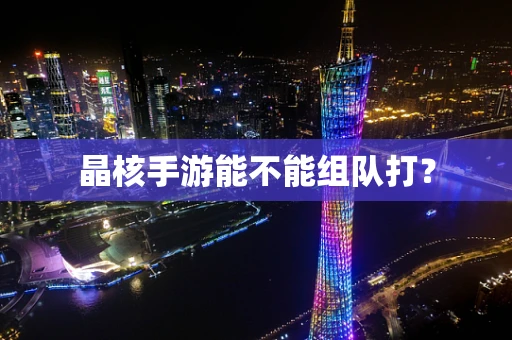 晶核手游能不能组队打？
