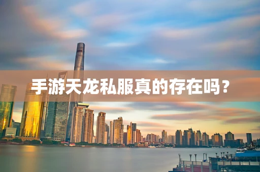 手游天龙私服真的存在吗？