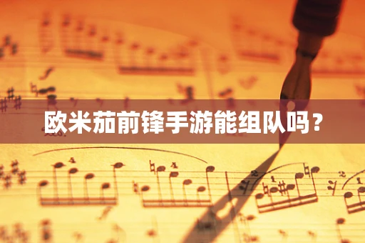 欧米茄前锋手游能组队吗？