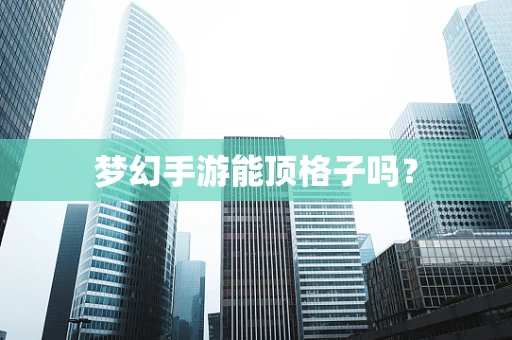 梦幻手游能顶格子吗？