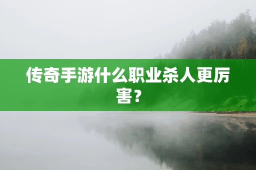 传奇手游什么职业杀人更厉害？