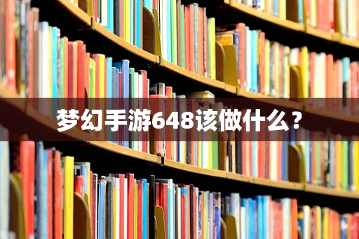 梦幻手游648该做什么？