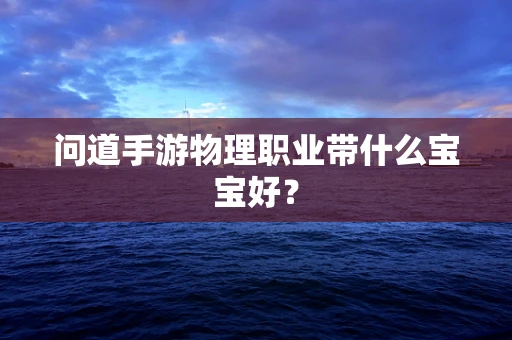 问道手游物理职业带什么宝宝好？