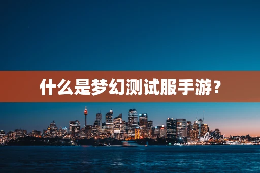 什么是梦幻测试服手游？
