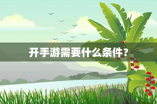 开手游需要什么条件？