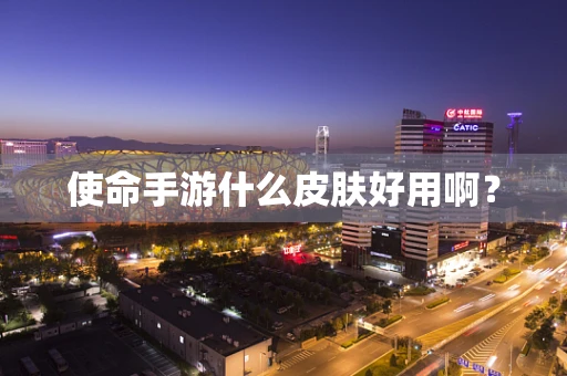 使命手游什么皮肤好用啊？